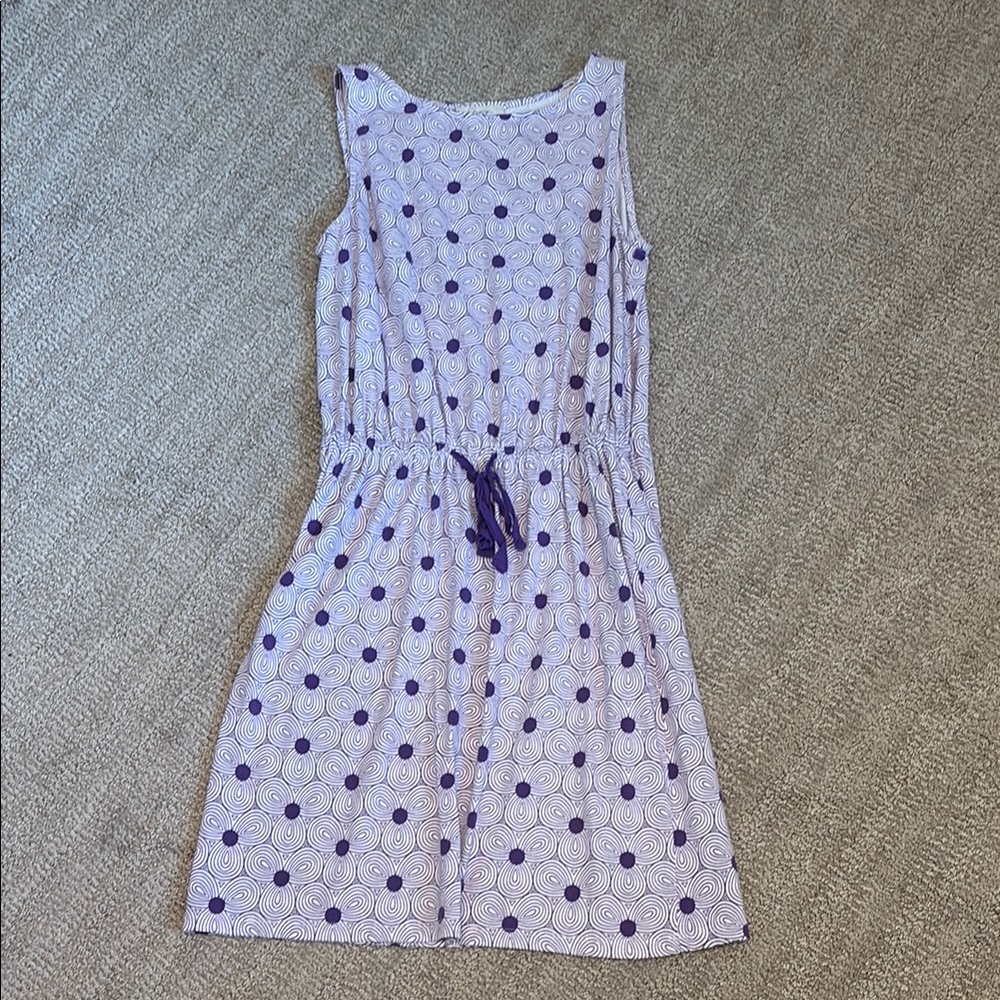 LOFT Purple Patterned Dress